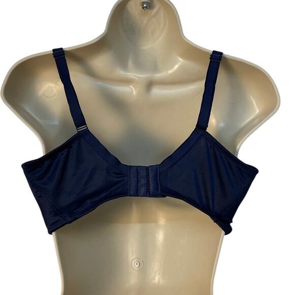 Soma Navy Blue Sensuous Sides Back Clap Full Coverage Bra 36DD - Picture 2 of 7